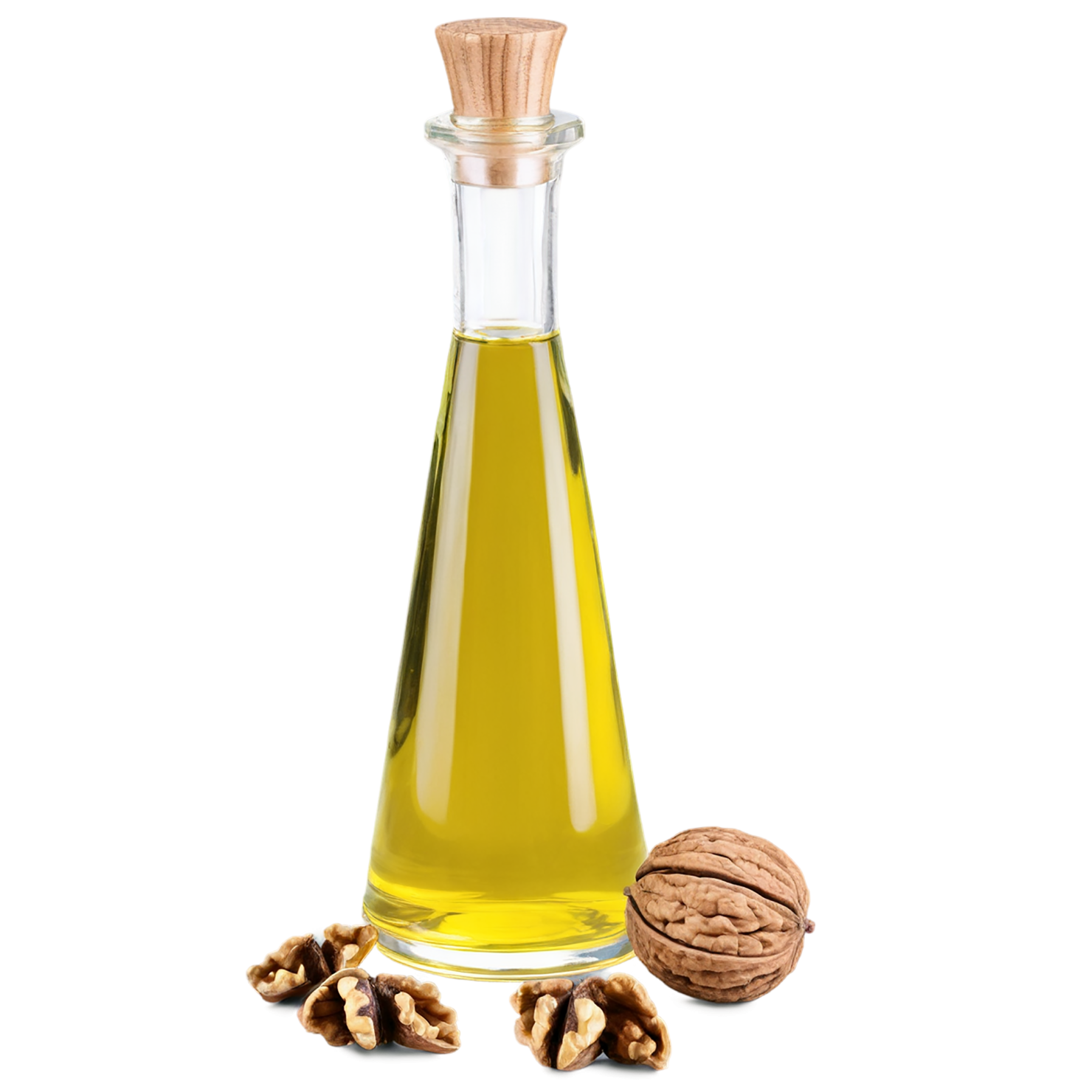 Walnut oil isolated on transparent background #8077