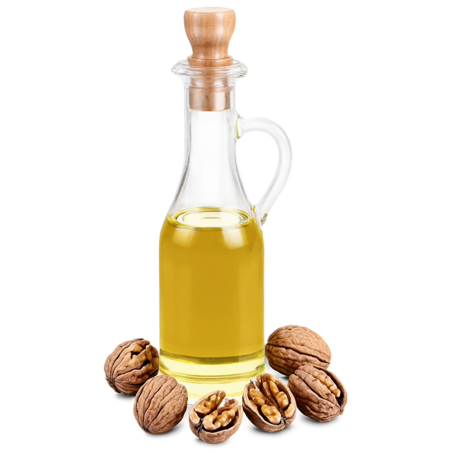 Walnut oil isolated on transparent background #8078