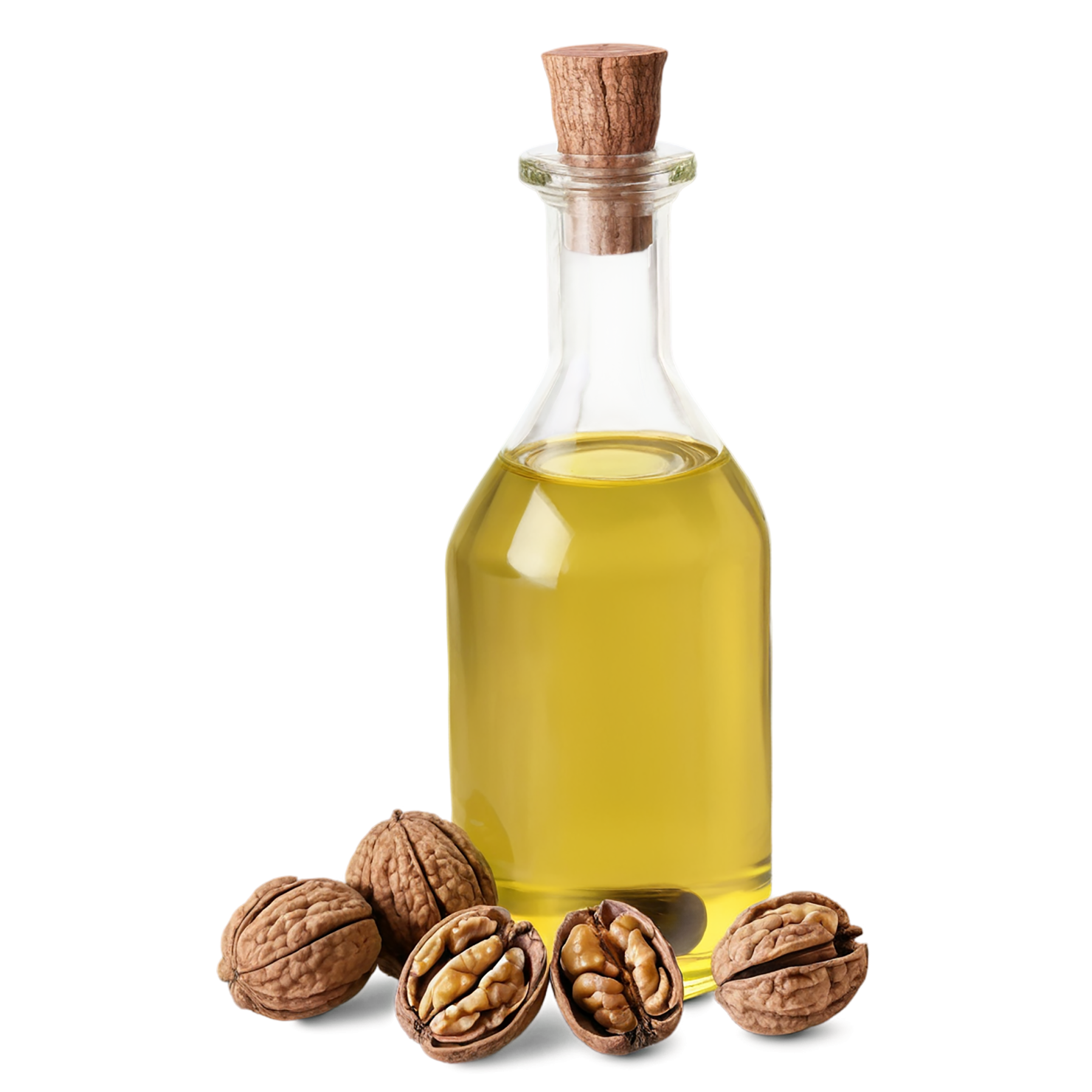 Walnut oil isolated on transparent background #8079