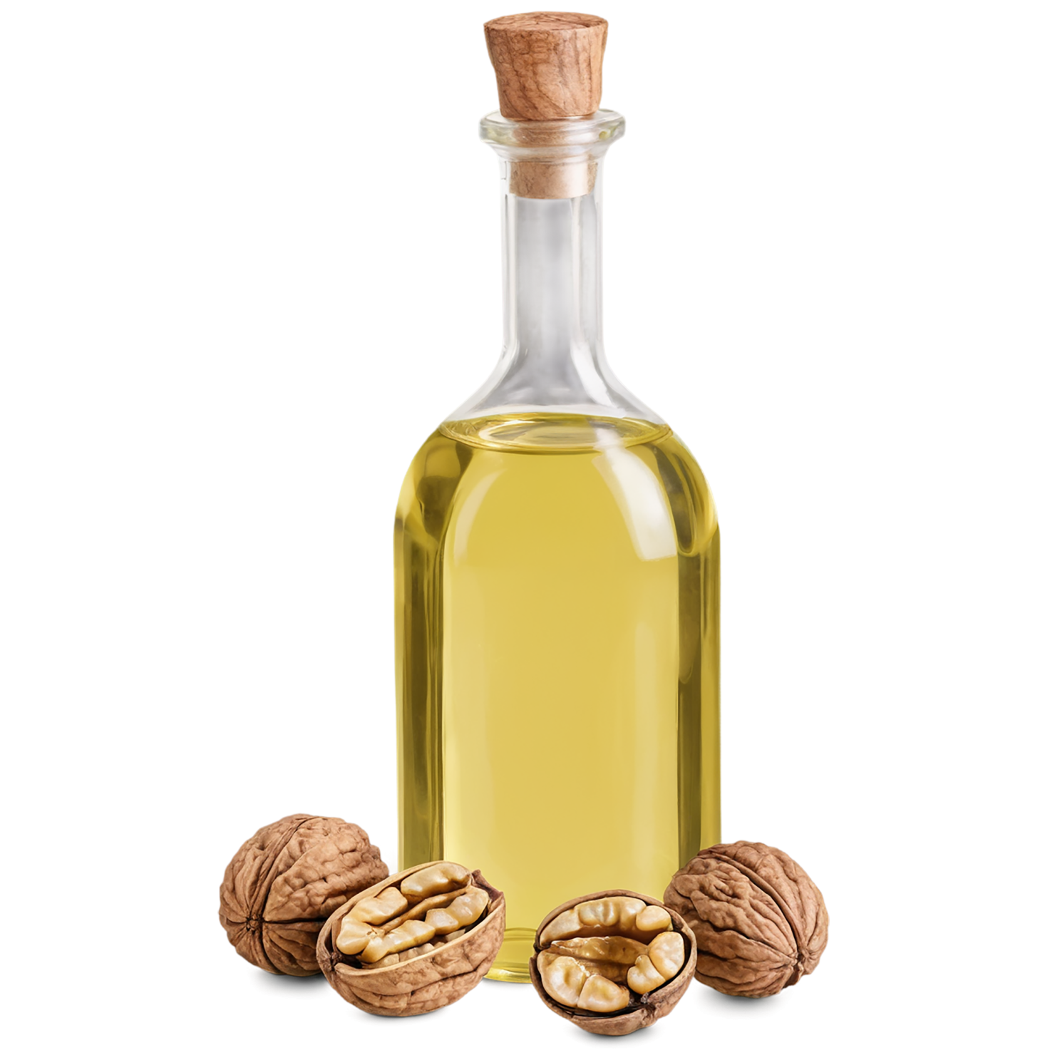 Walnut oil isolated on transparent background #8080