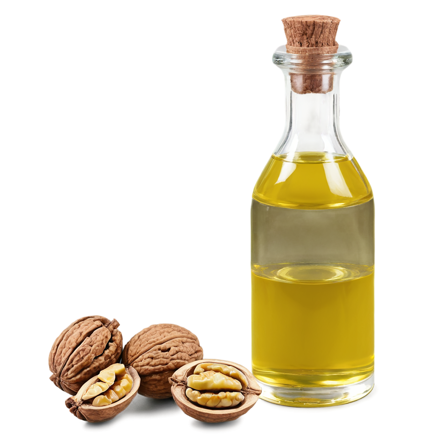 Walnut oil isolated on transparent background #8081