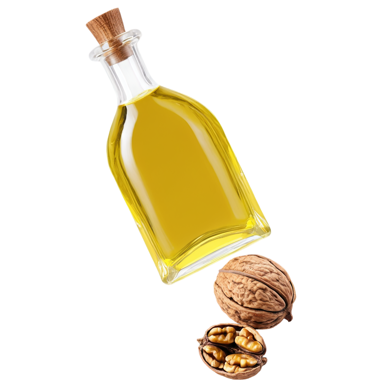 Walnut oil isolated on transparent background #8083