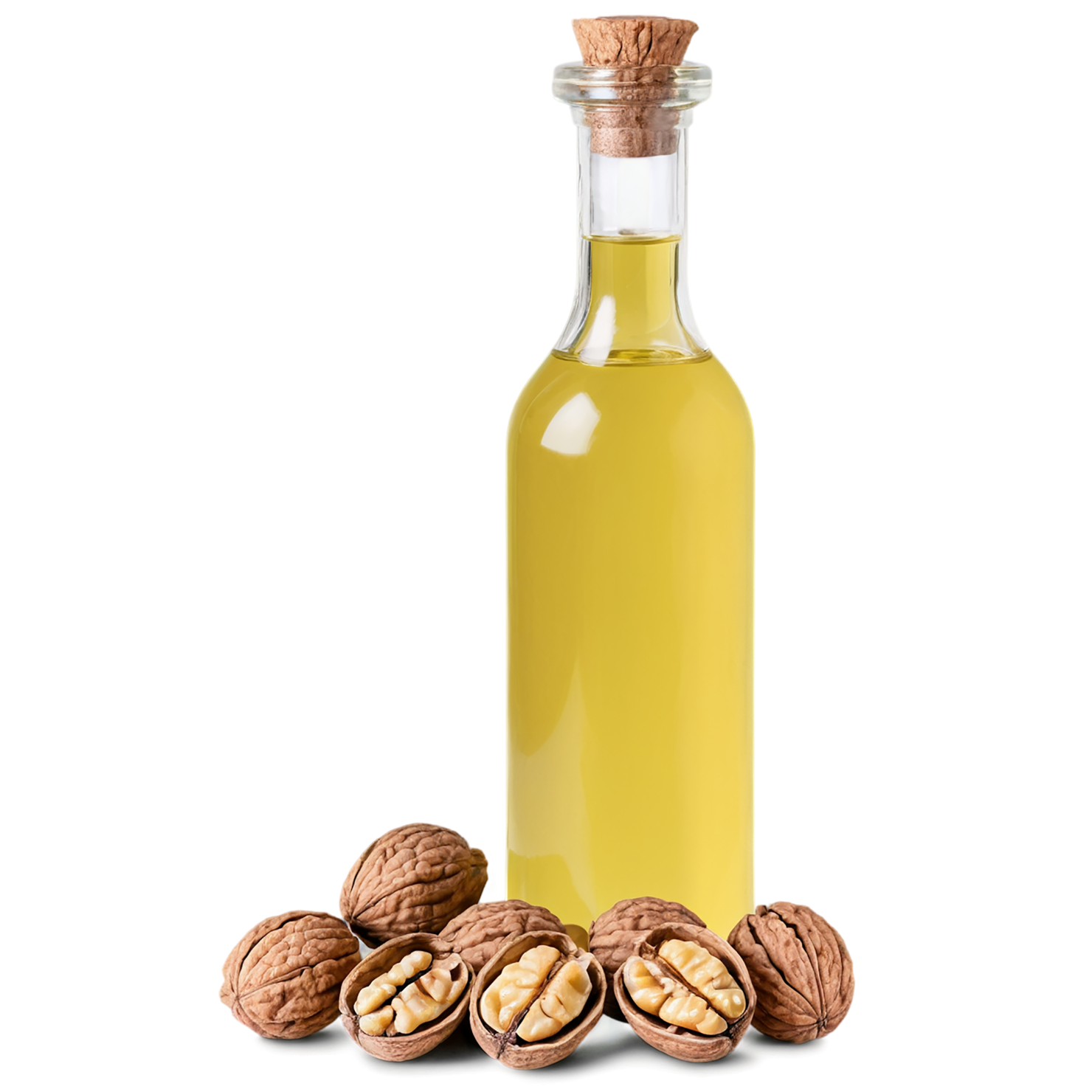 Walnut oil isolated on transparent background #8084