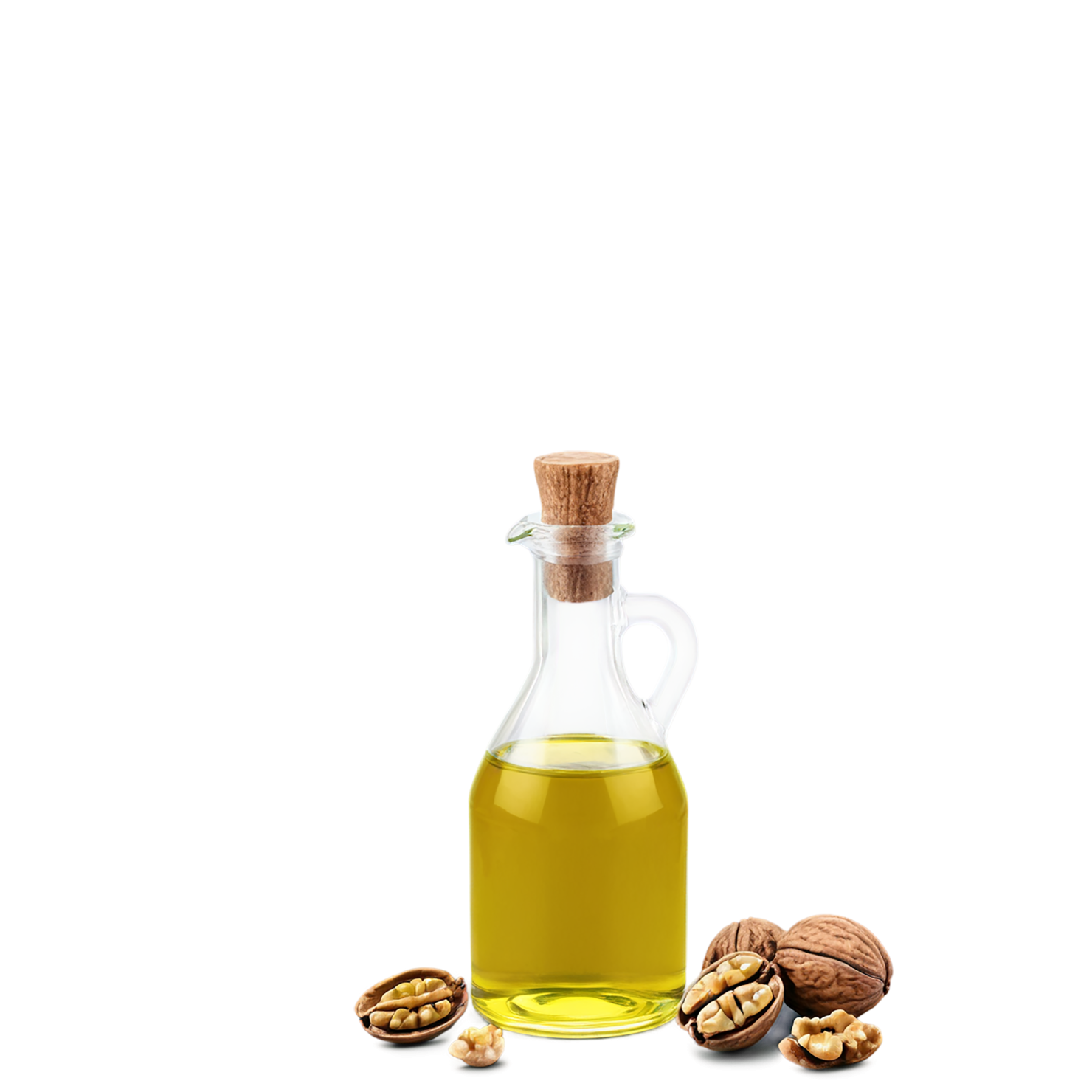 Walnut oil isolated on transparent background #8085