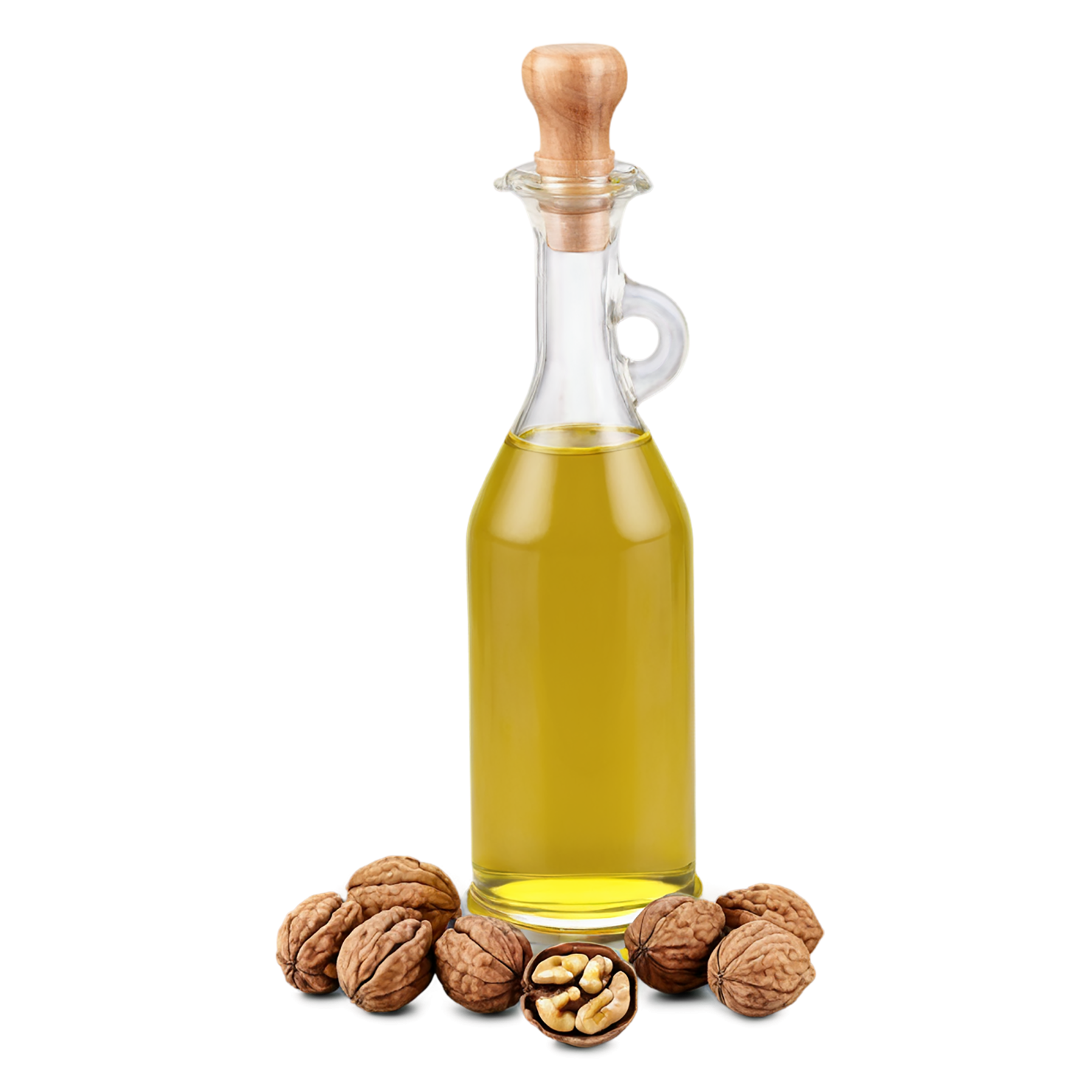 Walnut oil isolated on transparent background #8086