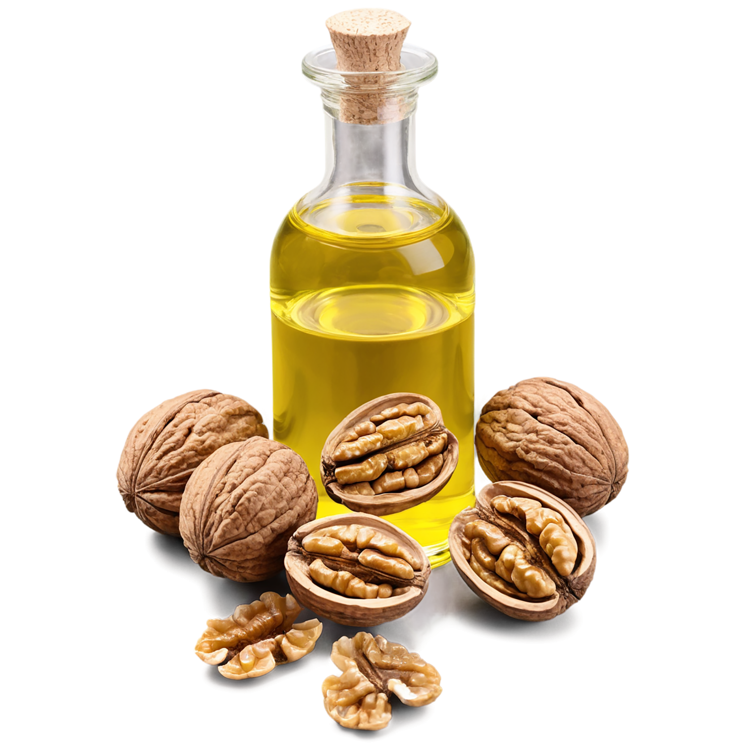 Walnut oil isolated on transparent background #8087