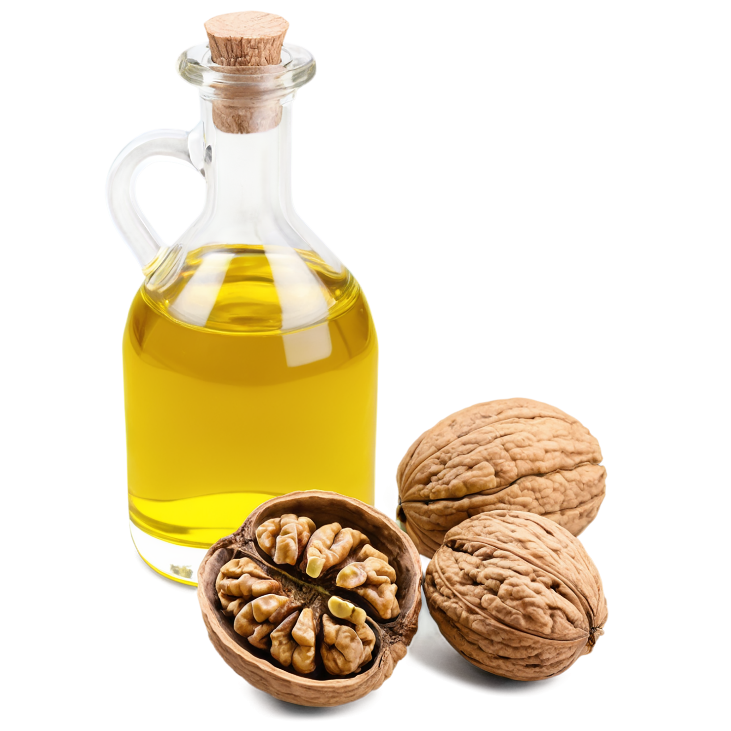 Walnut oil isolated on transparent background #8091