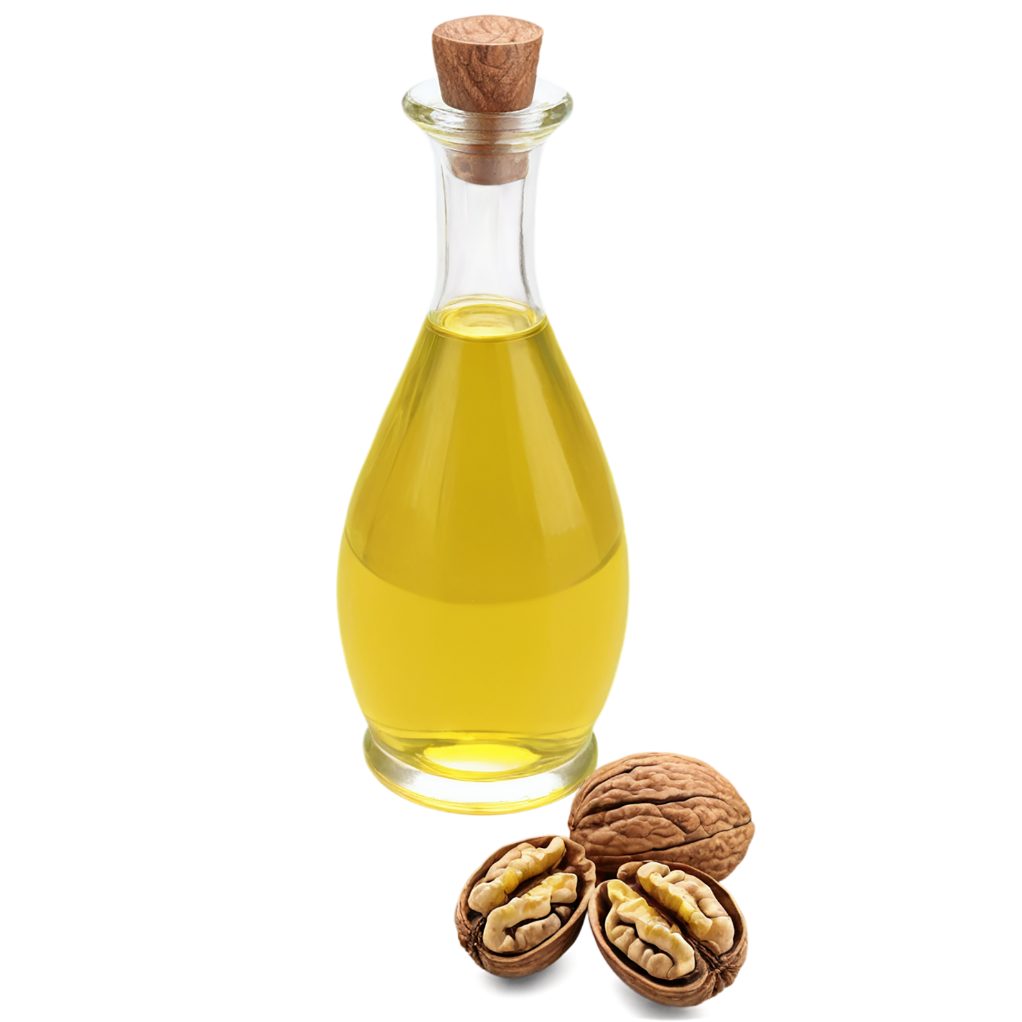 Walnut oil isolated on transparent background #8092