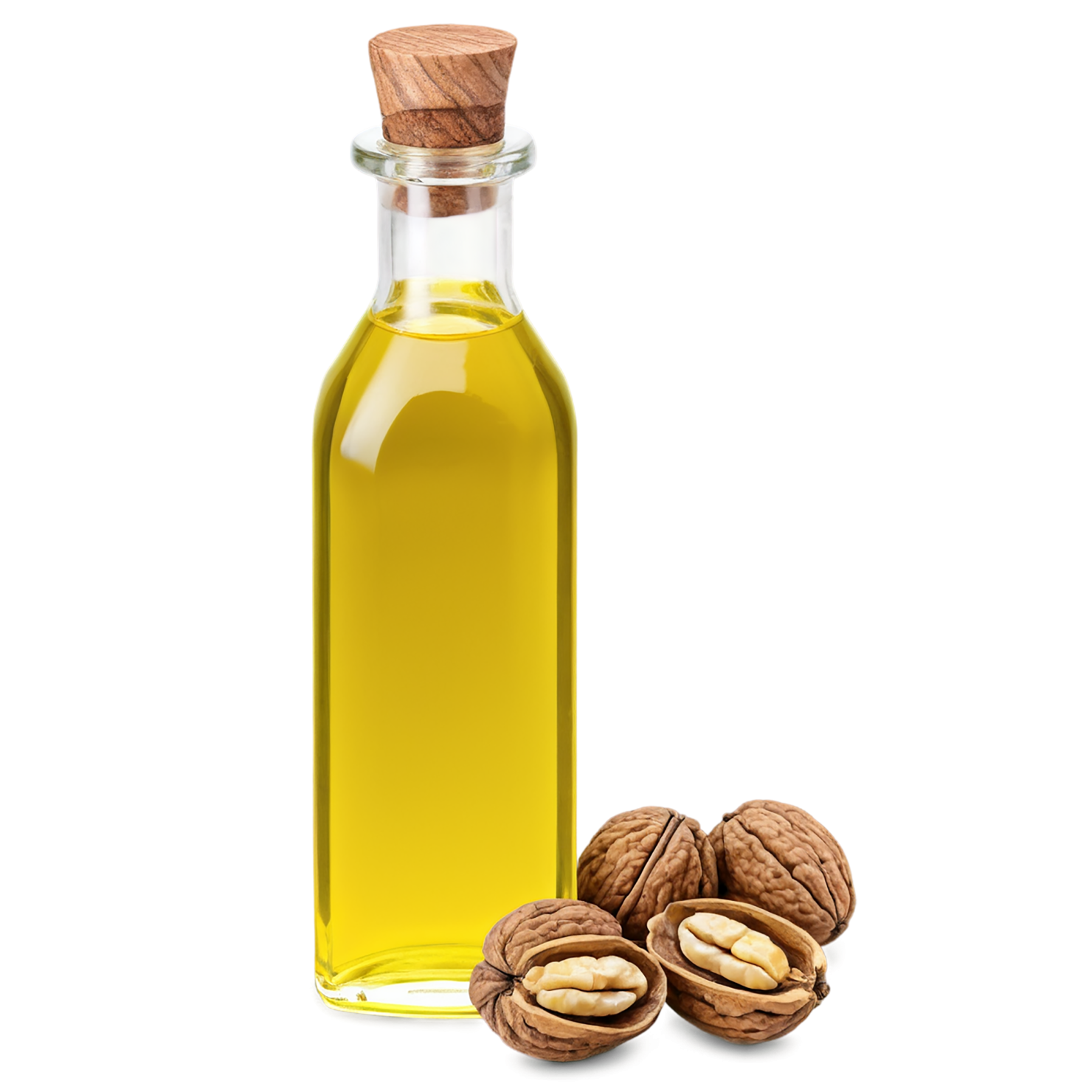 Walnut oil isolated on transparent background #8094