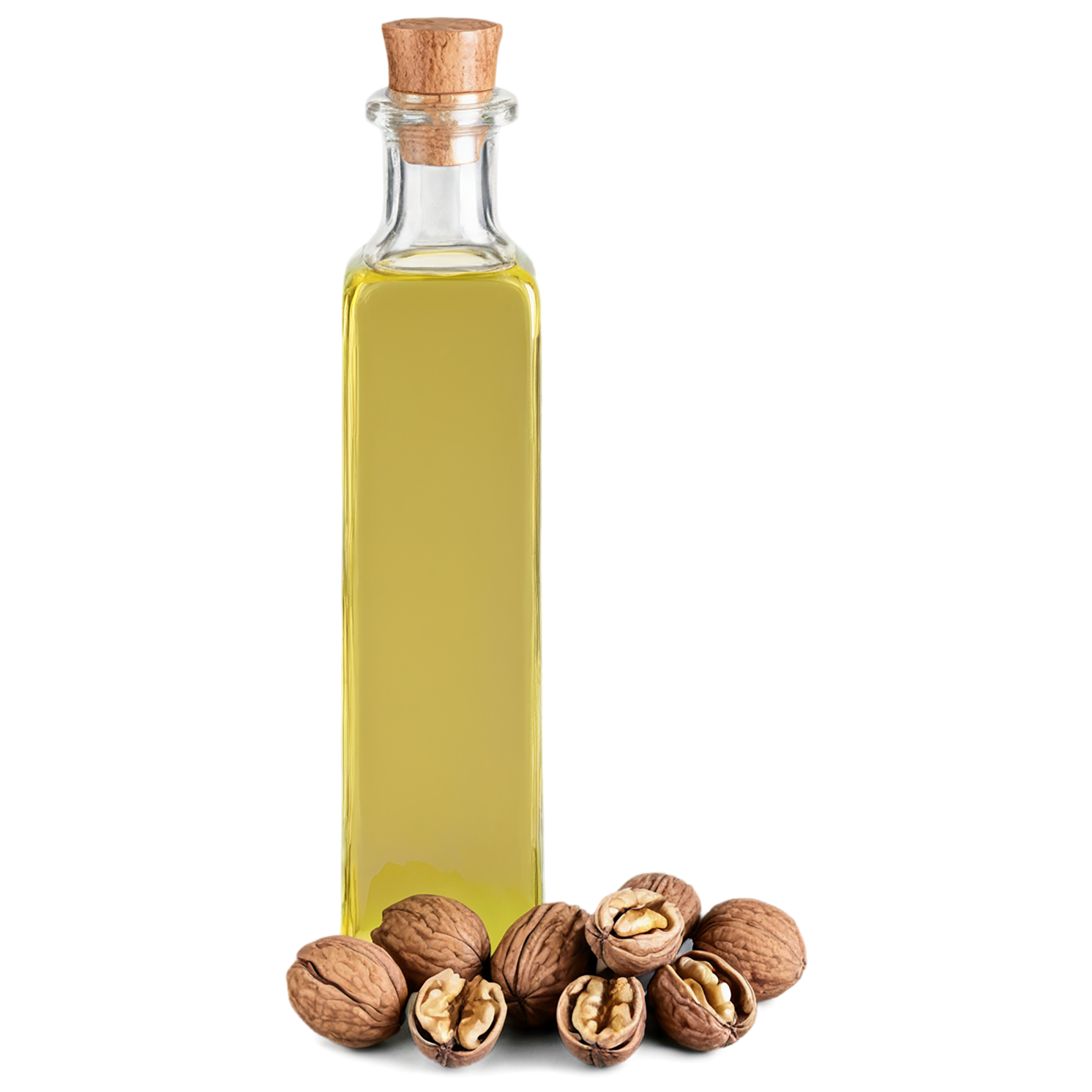 Walnut oil isolated on transparent background #8095