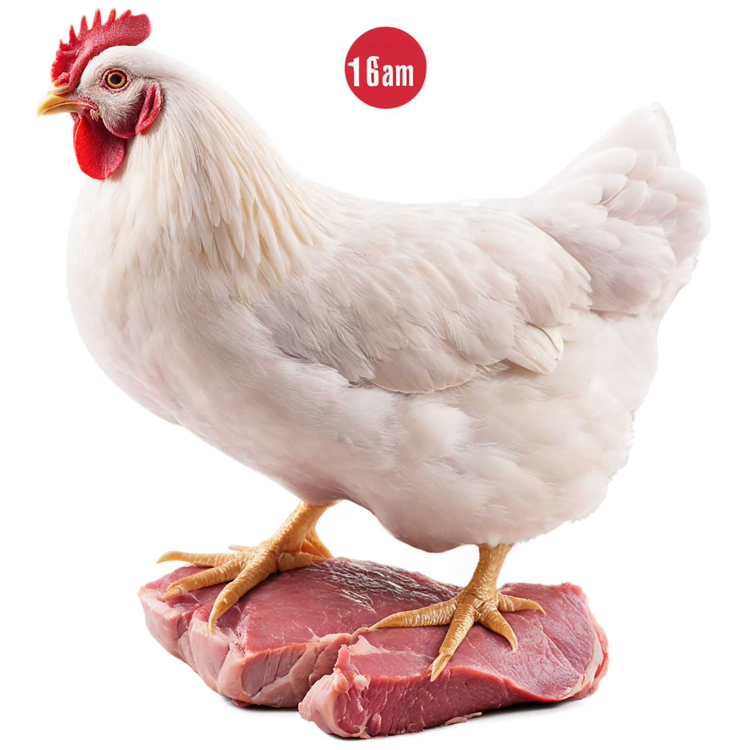 Chicken poultry proteins isolated on transparent background #8216