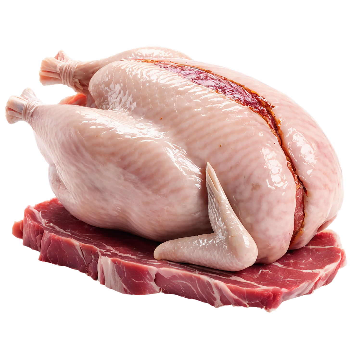 Chicken poultry proteins isolated on transparent background #8303