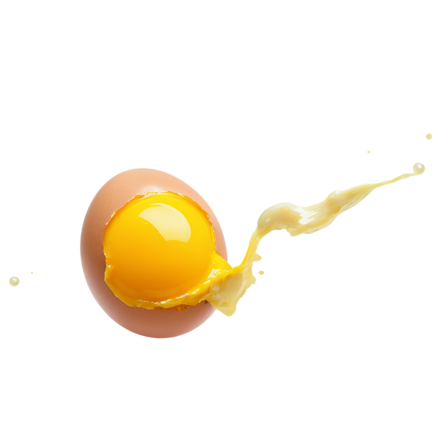 Egg yolk proteins isolated on transparent background #8373