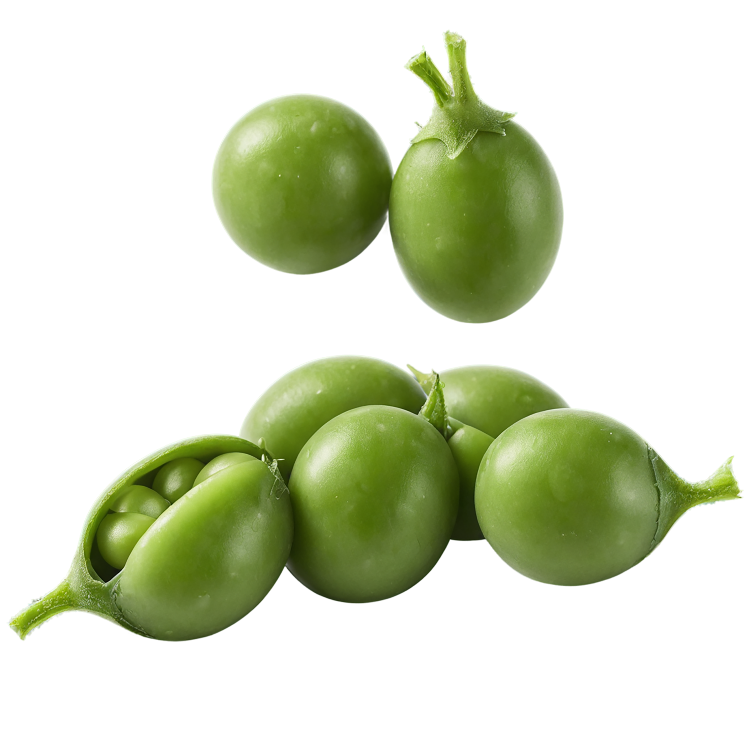 Peas proteins isolated on transparent background #8576