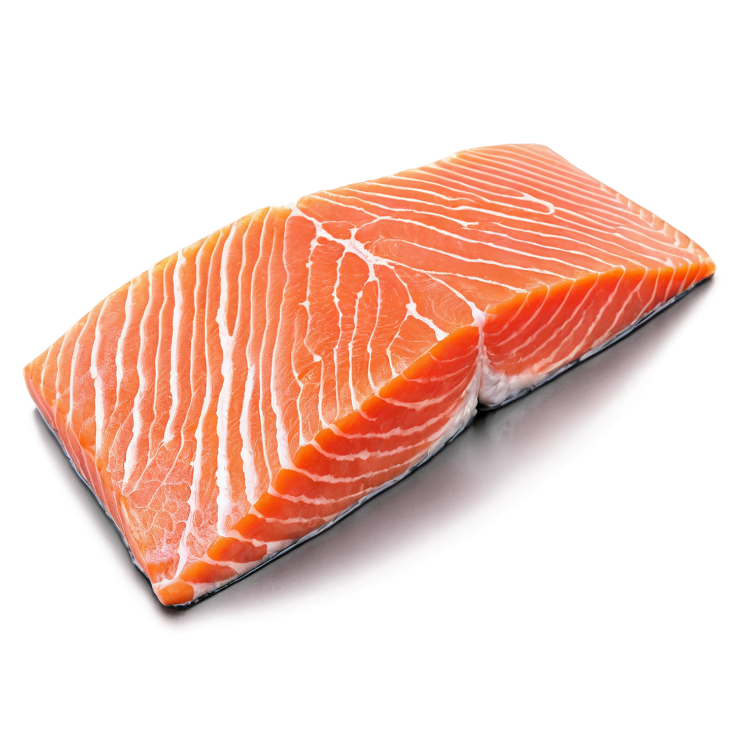 salmon fillet slice proteins isolated on transparent background #8647