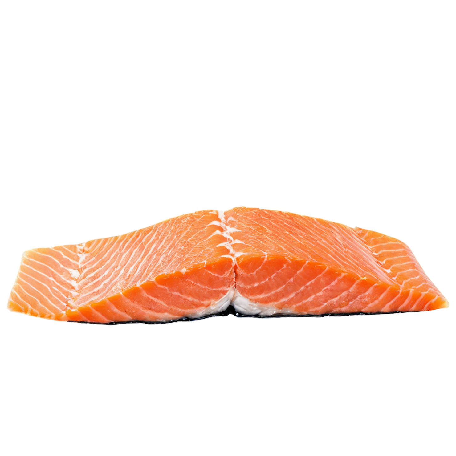 salmon fillet slice proteins isolated on transparent background #8650