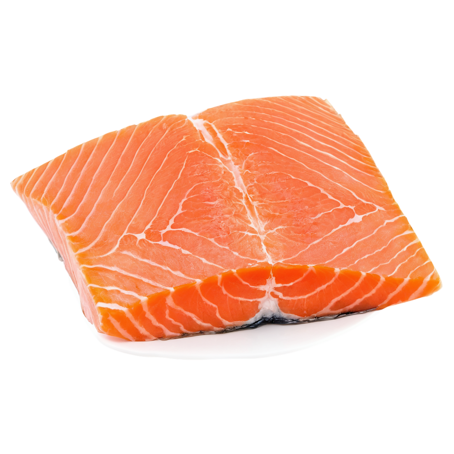 salmon fillet slice proteins isolated on transparent background #8651