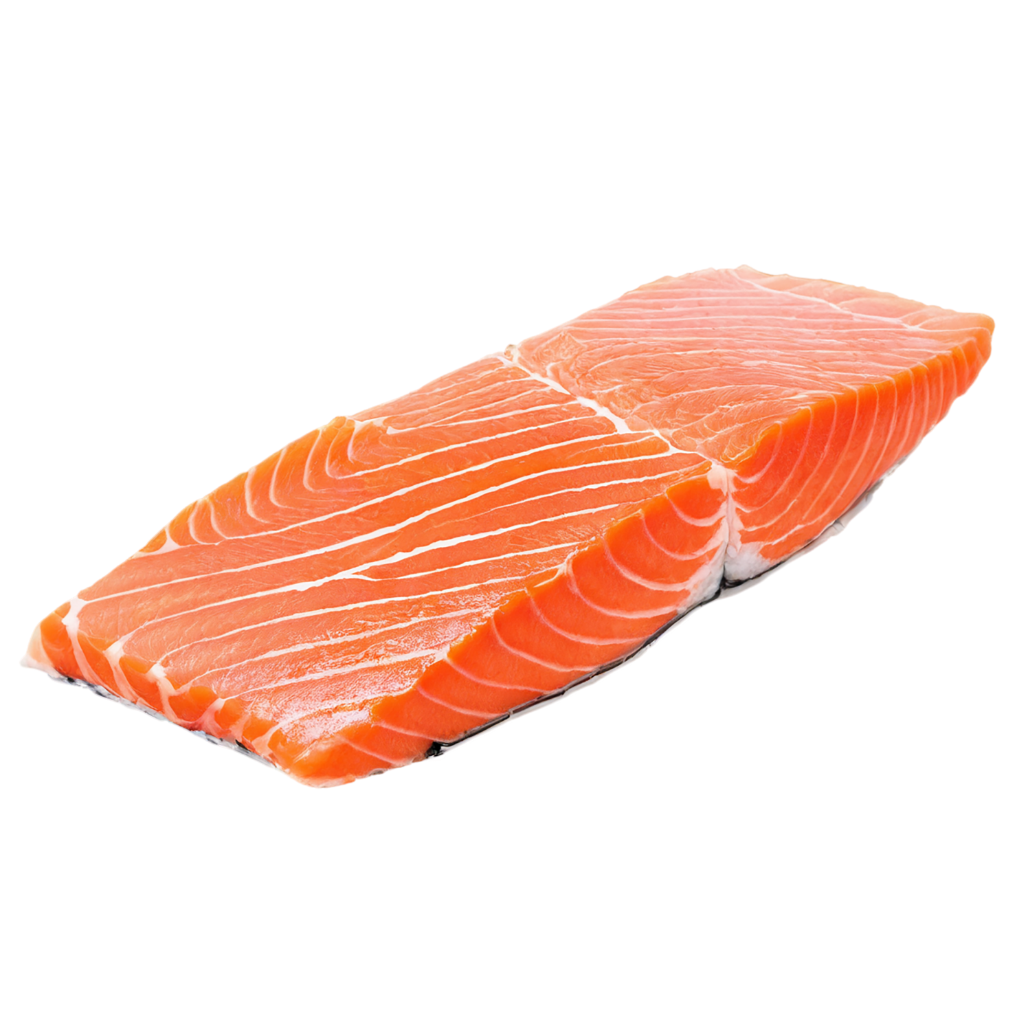 salmon fillet slice proteins isolated on transparent background #8659
