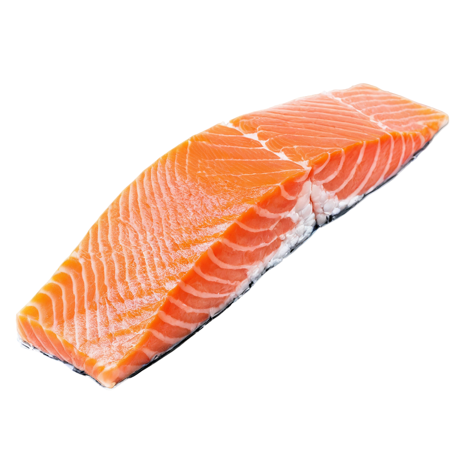 salmon fillet slice proteins isolated on transparent background #8660