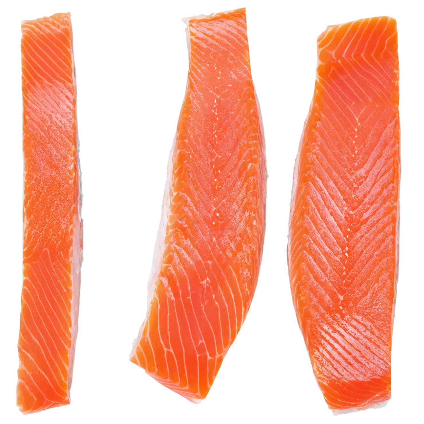 salmon fillet slice proteins isolated on transparent background #8661