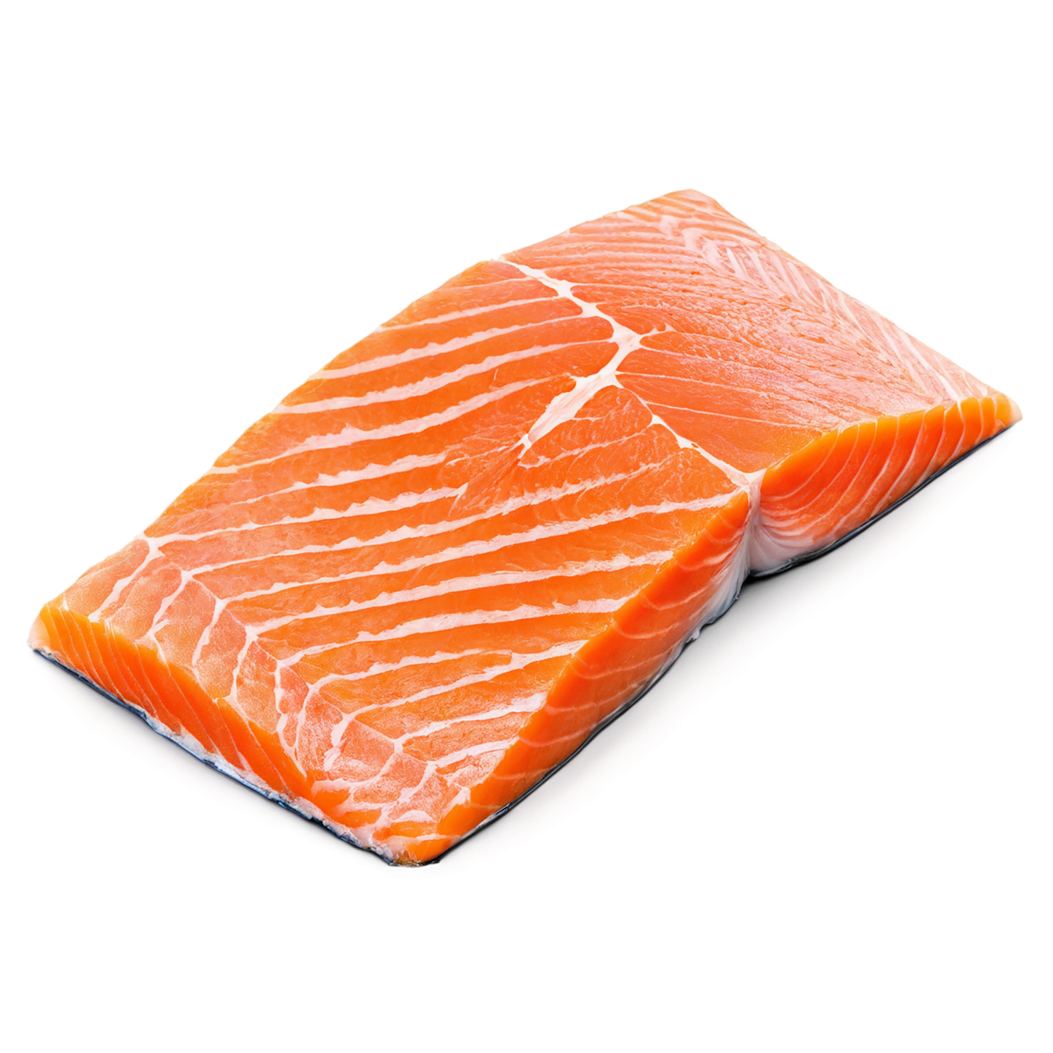 salmon fillet slice proteins isolated on transparent background #8663