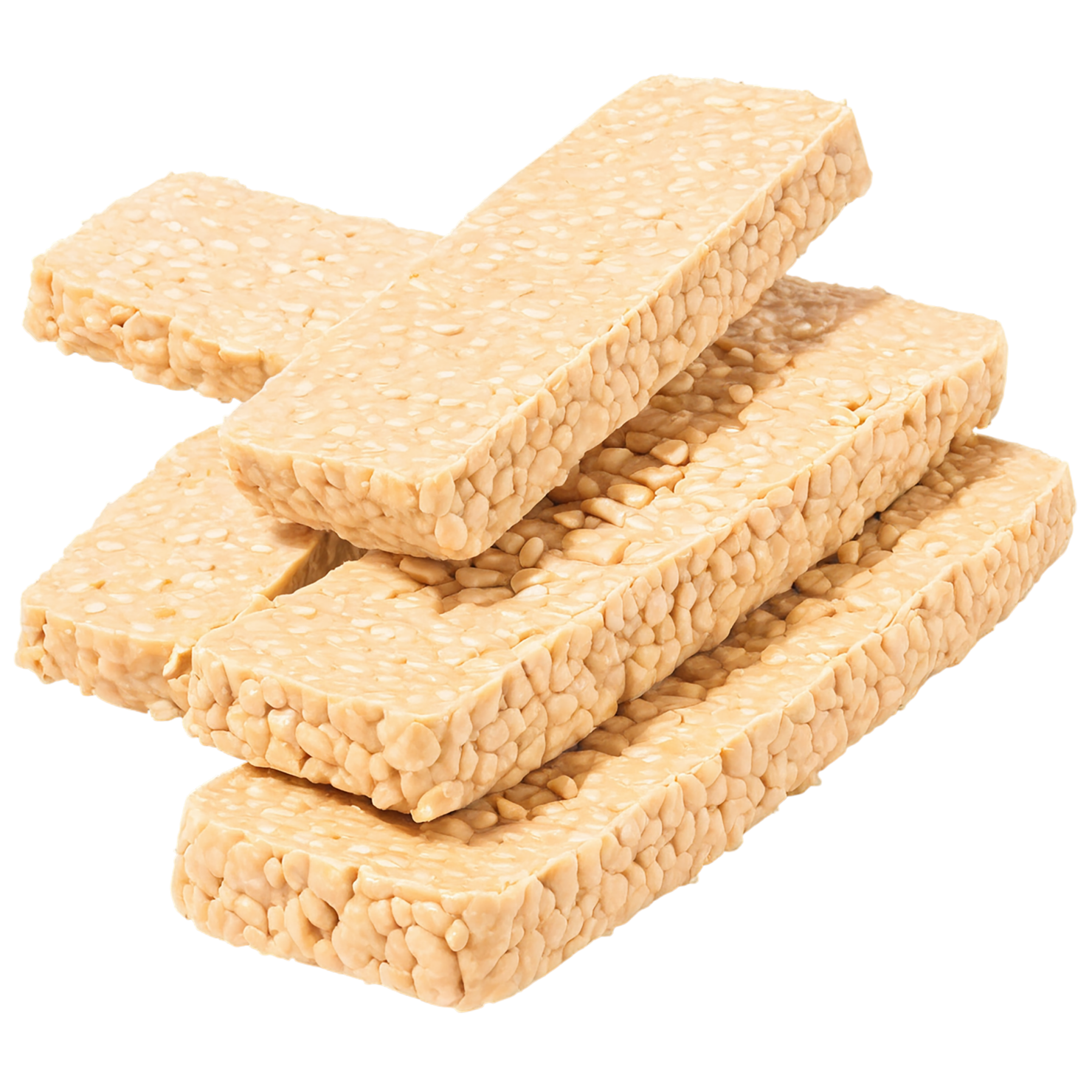 Tempeh proteins isolated on transparent background #8689