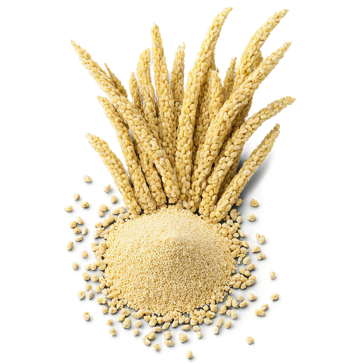 Millet seeds isolated on transparent background #8862