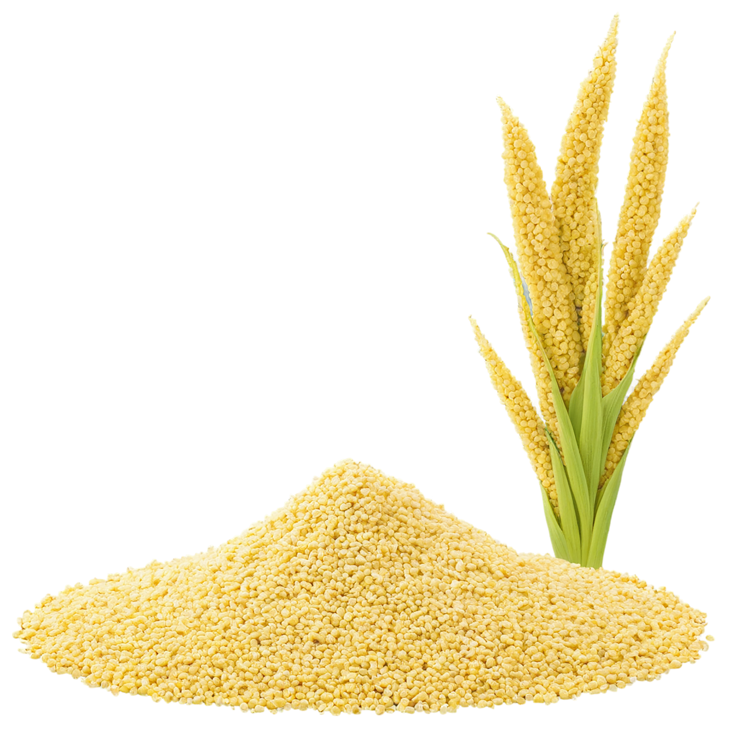 Millet seeds isolated on transparent background #8872