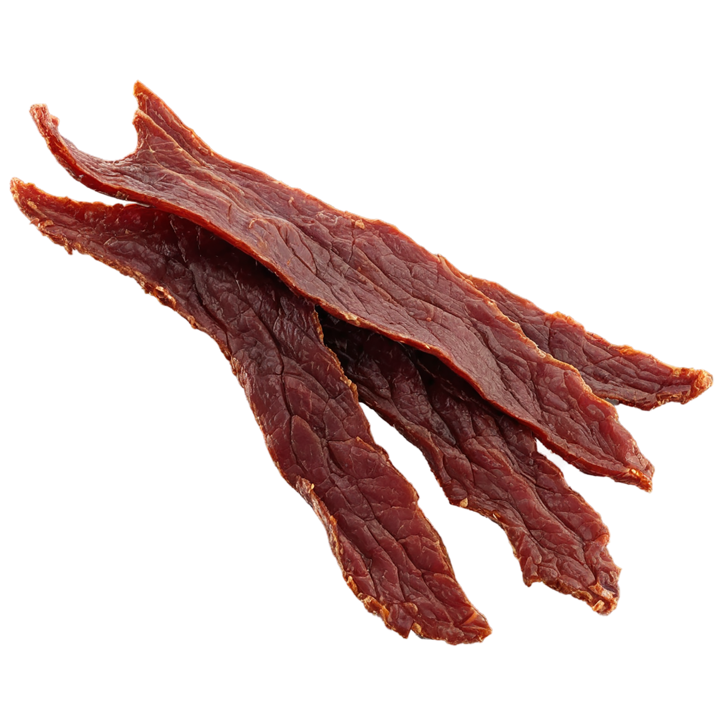 Beef jerky snacks isolated on transparent background #8967