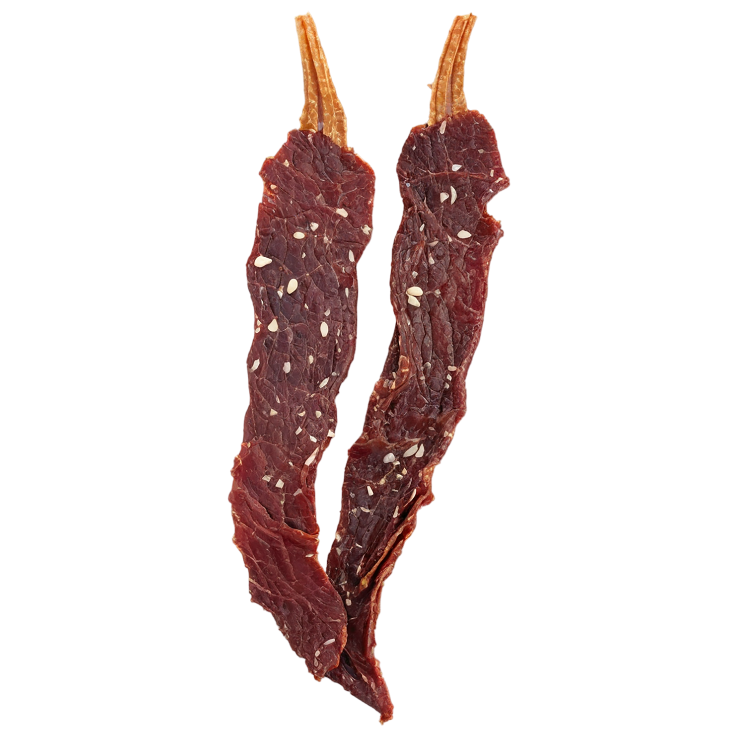 Beef jerky snacks isolated on transparent background #8968