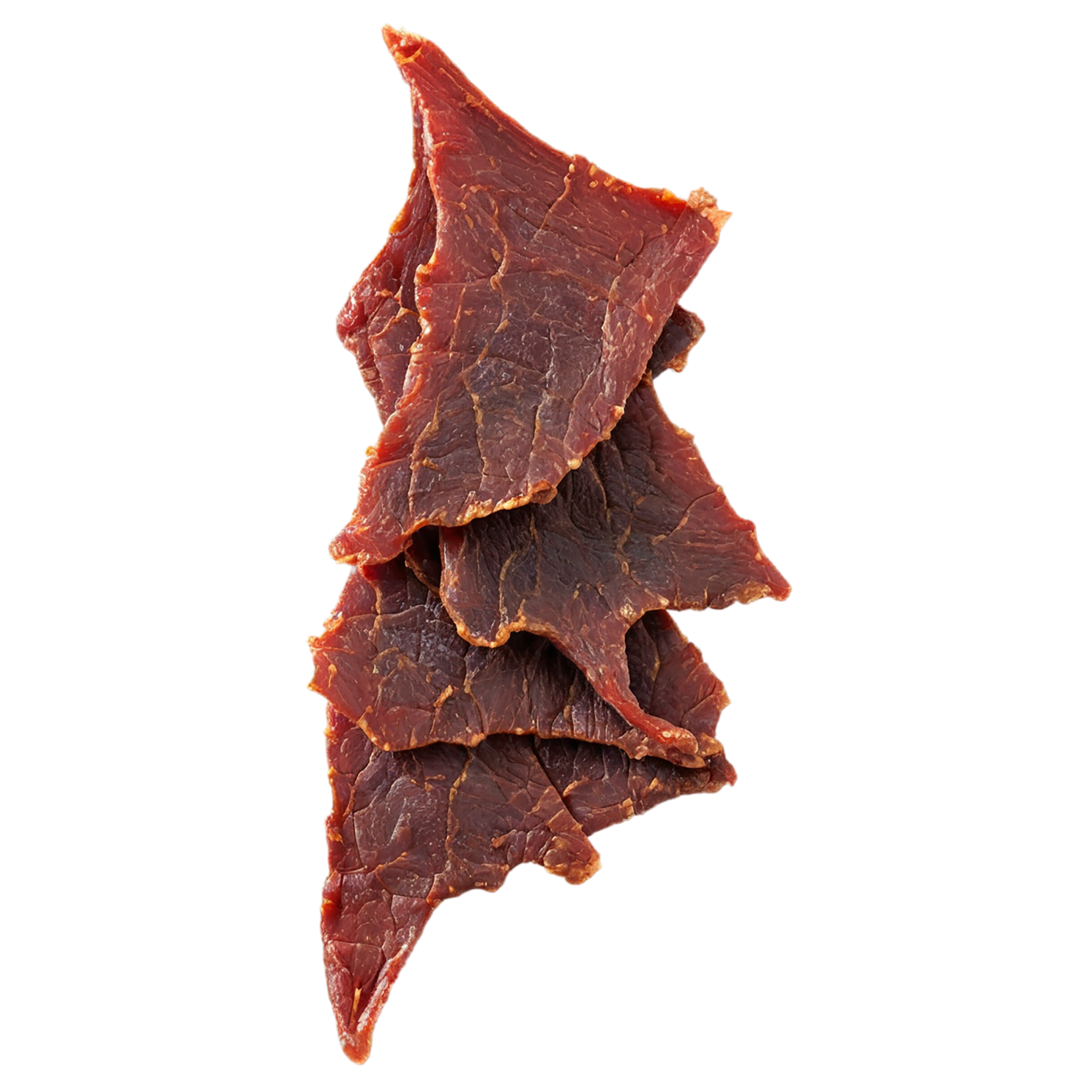 Beef jerky snacks isolated on transparent background #8972