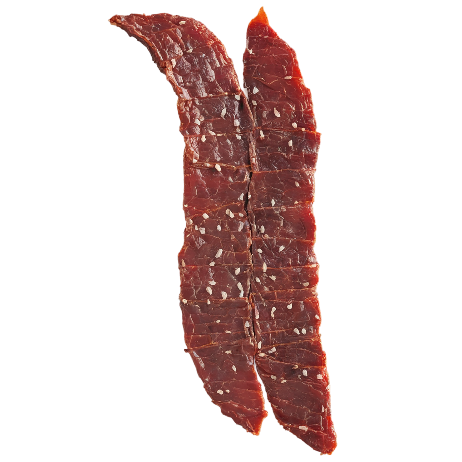 Beef jerky snacks isolated on transparent background #8987
