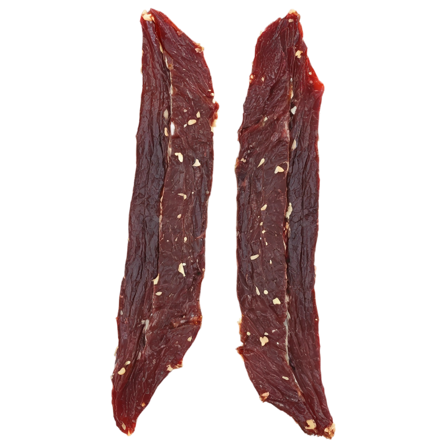 Beef jerky snacks isolated on transparent background #8988