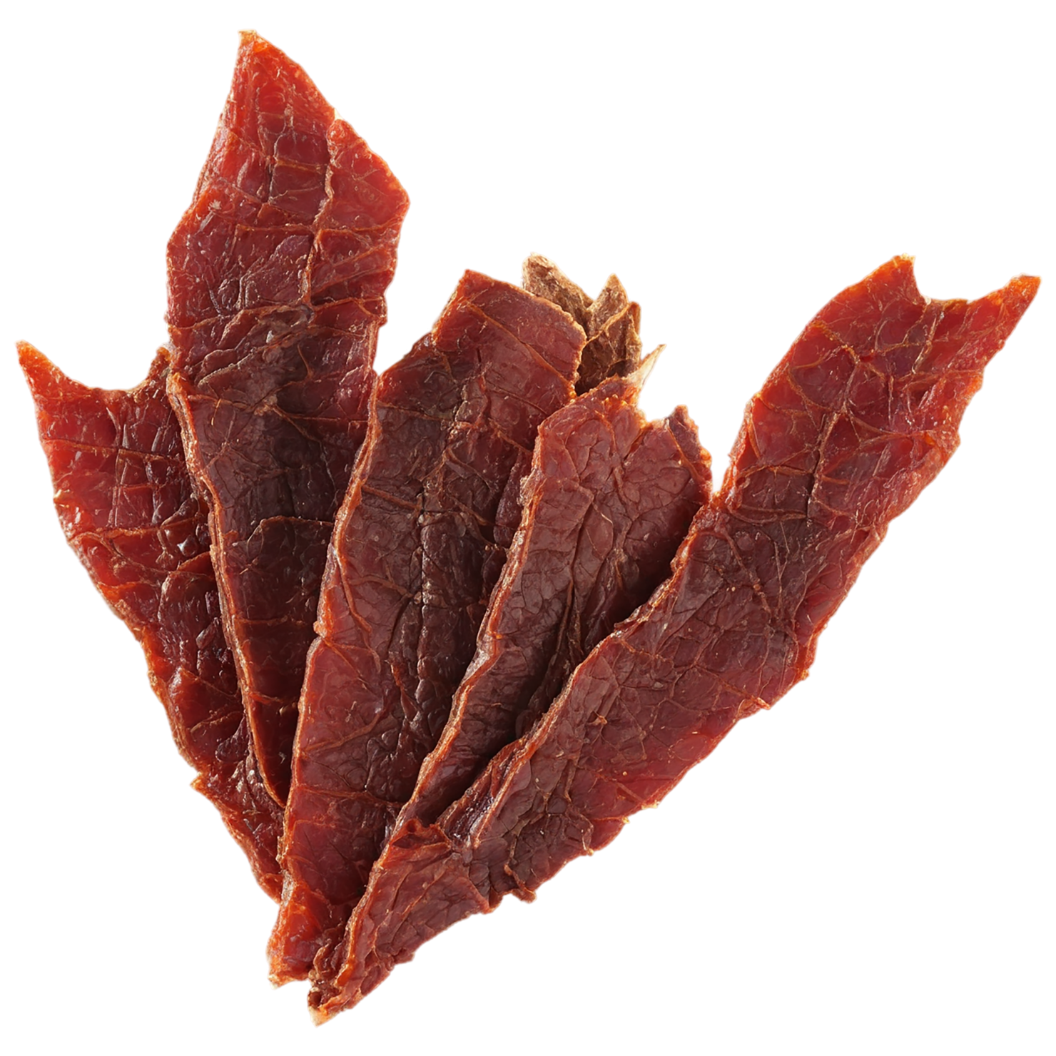 Beef jerky snacks isolated on transparent background #8989
