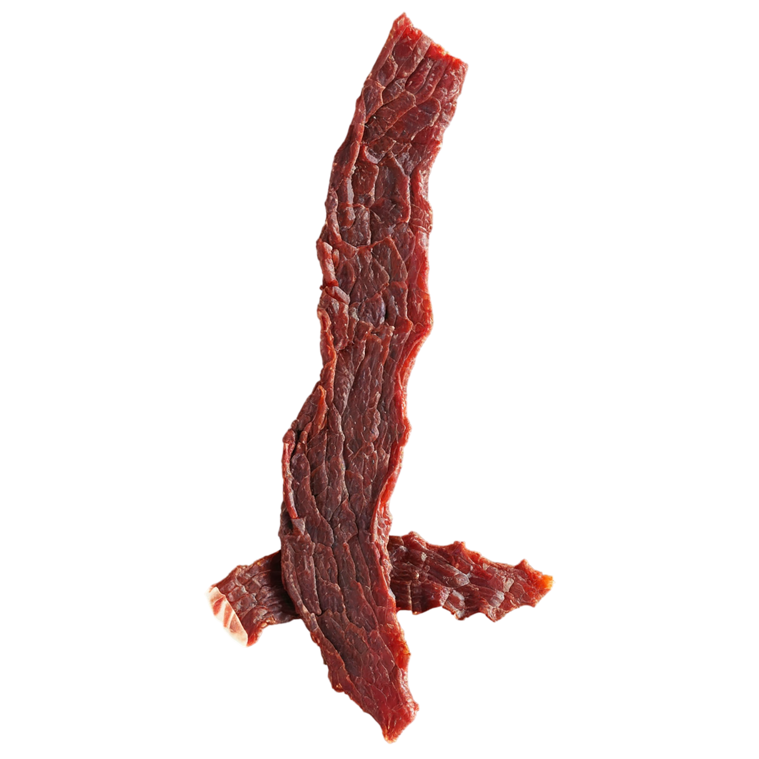 Beef jerky snacks isolated on transparent background #8996