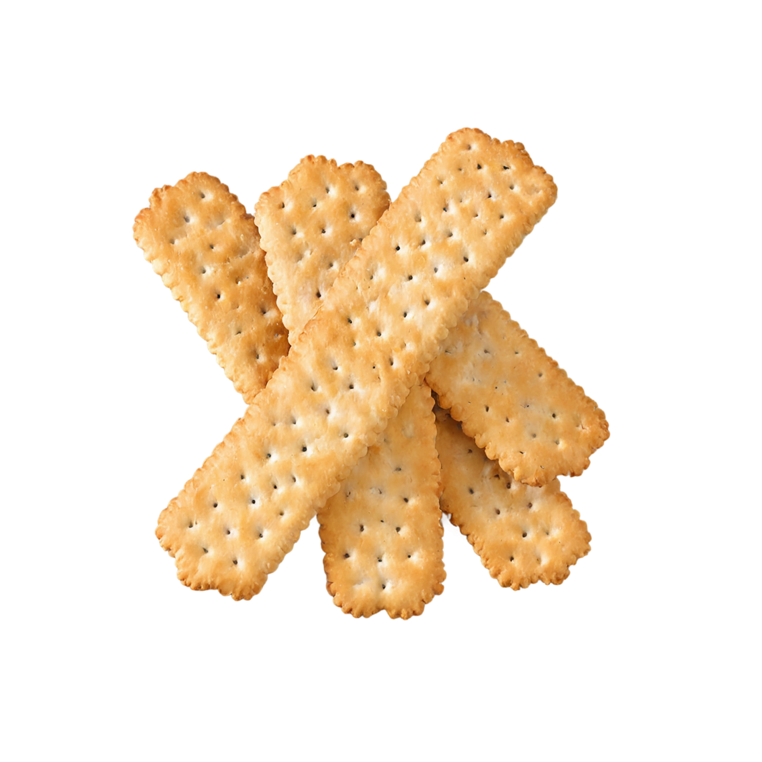 Crackers snacks isolated on transparent background #9030