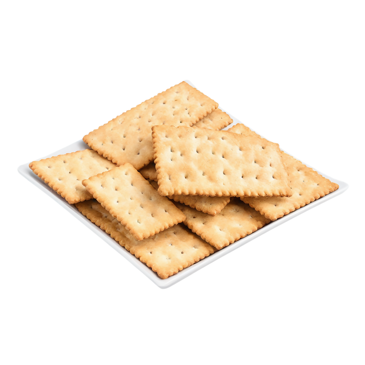 Crackers snacks isolated on transparent background #9032