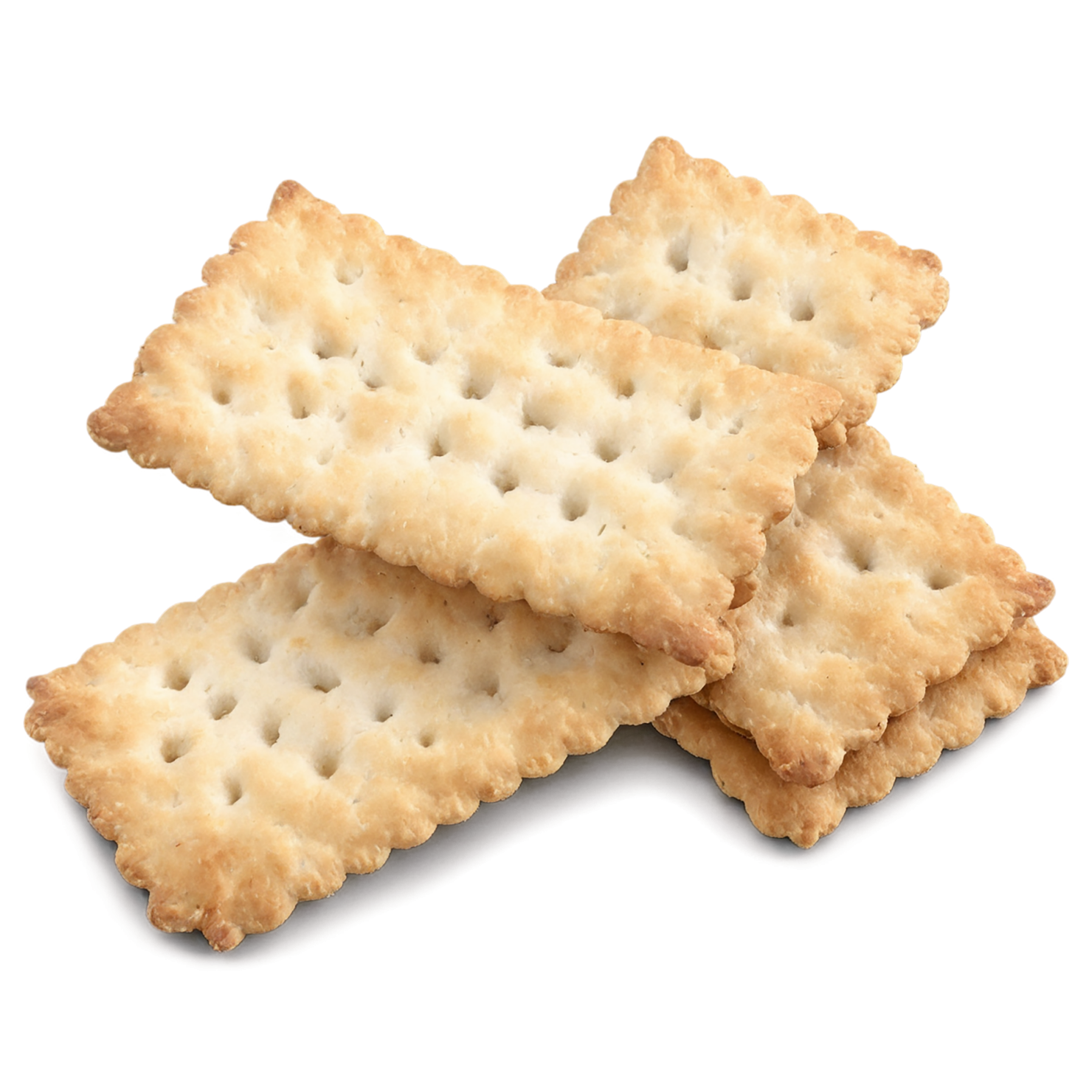 Crackers snacks isolated on transparent background #9044