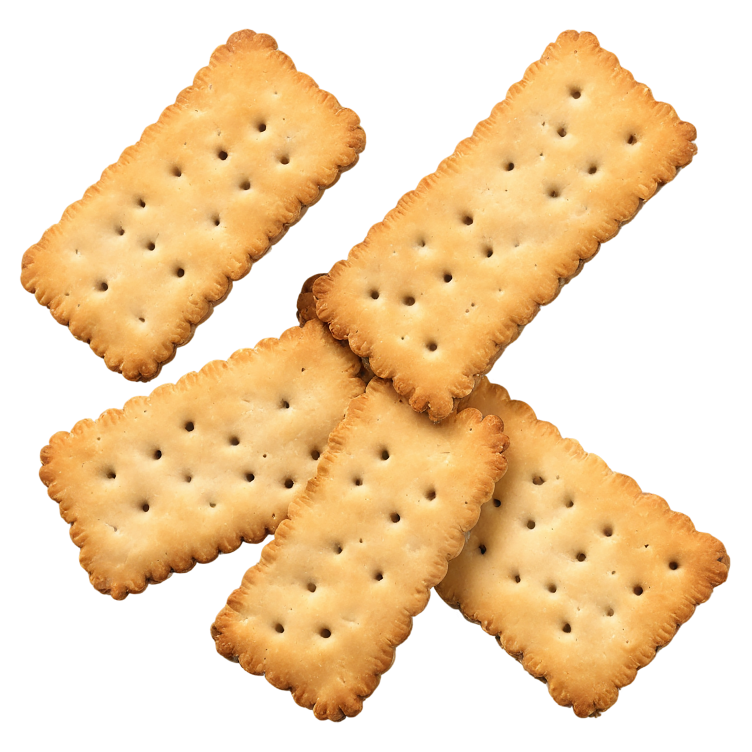 Crackers snacks isolated on transparent background #9046