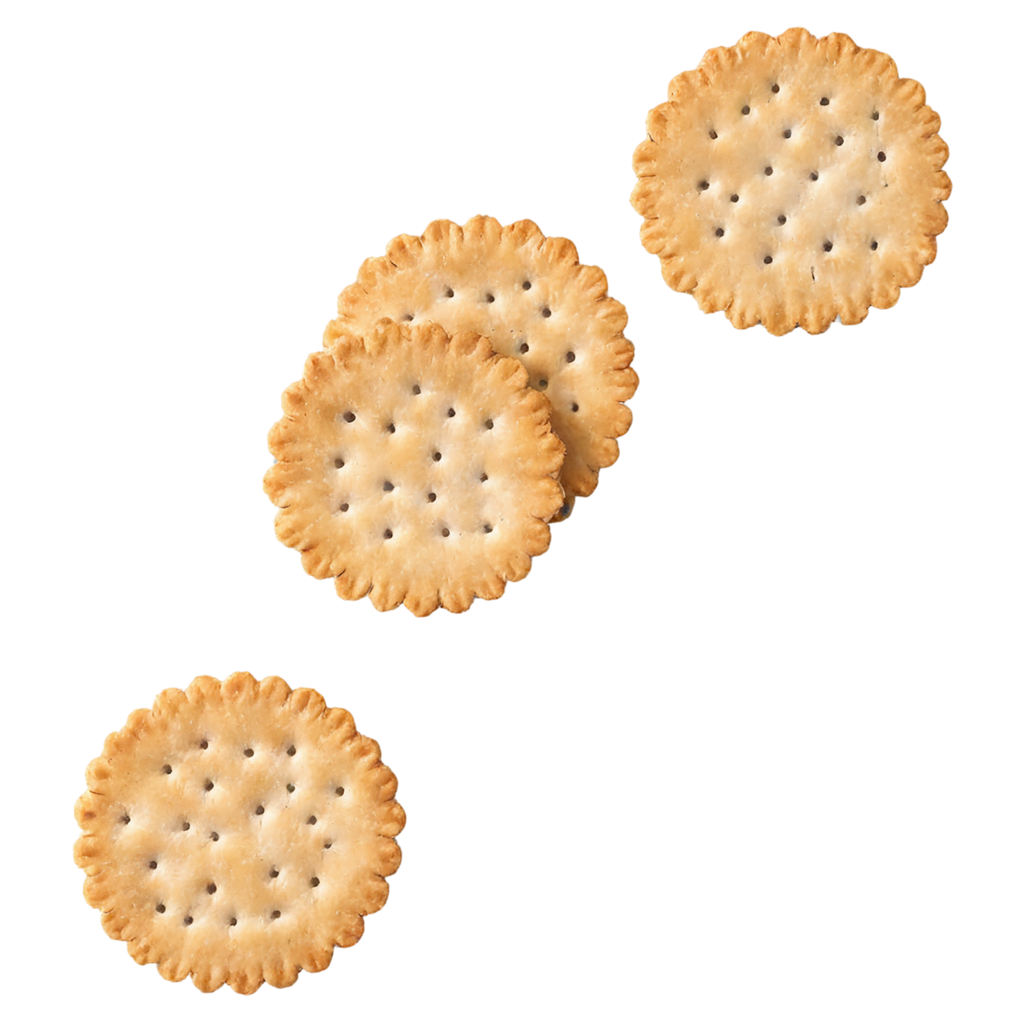 Crackers snacks isolated on transparent background #9052