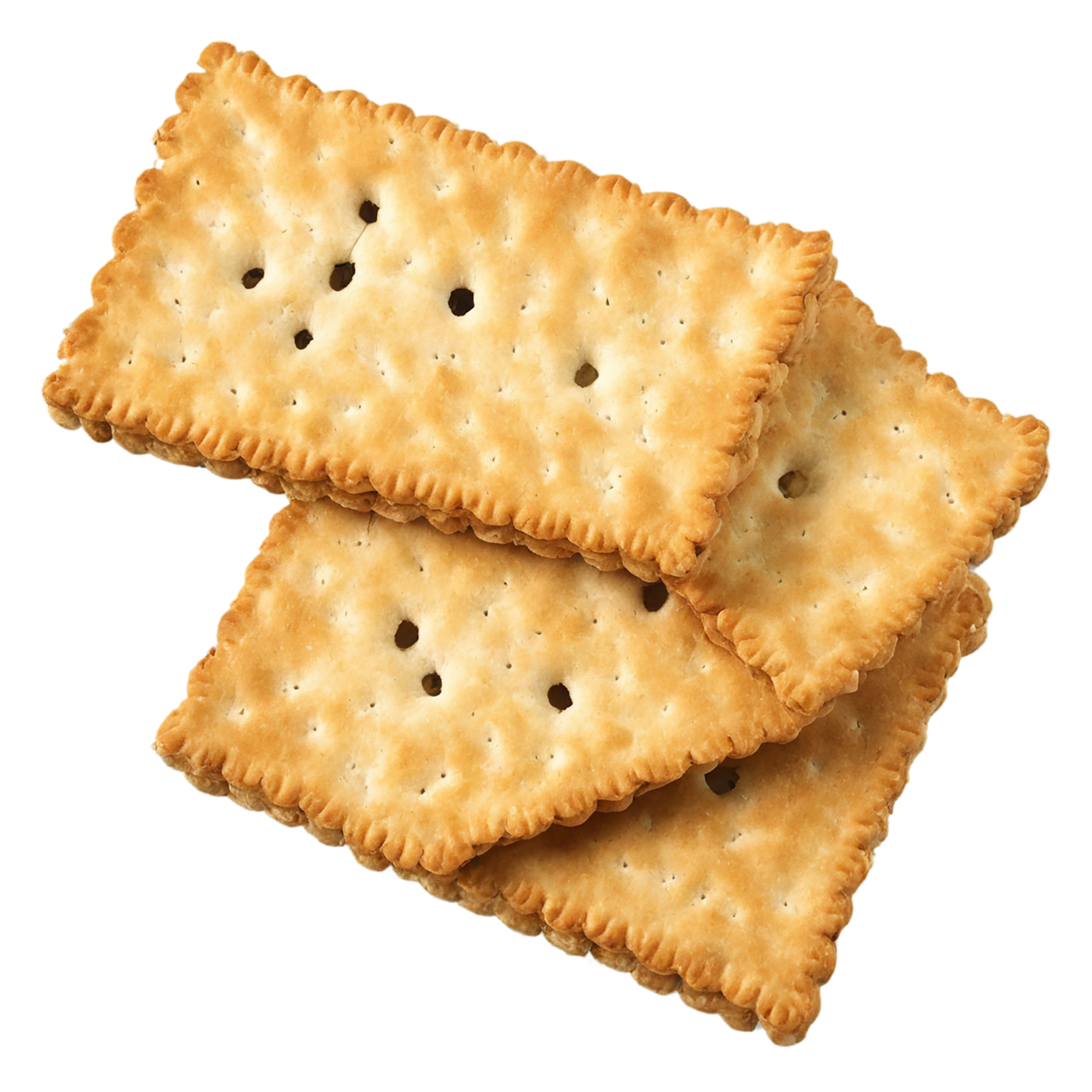Crackers snacks isolated on transparent background #9054