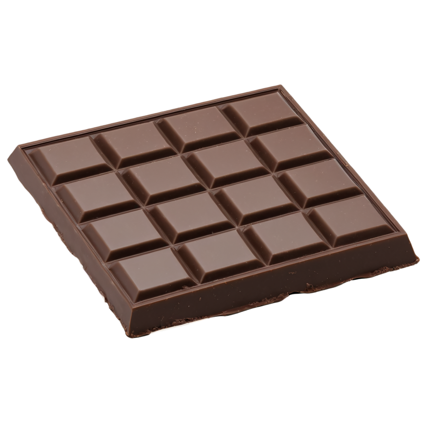 Dark chocolate snacks isolated on transparent background #9058