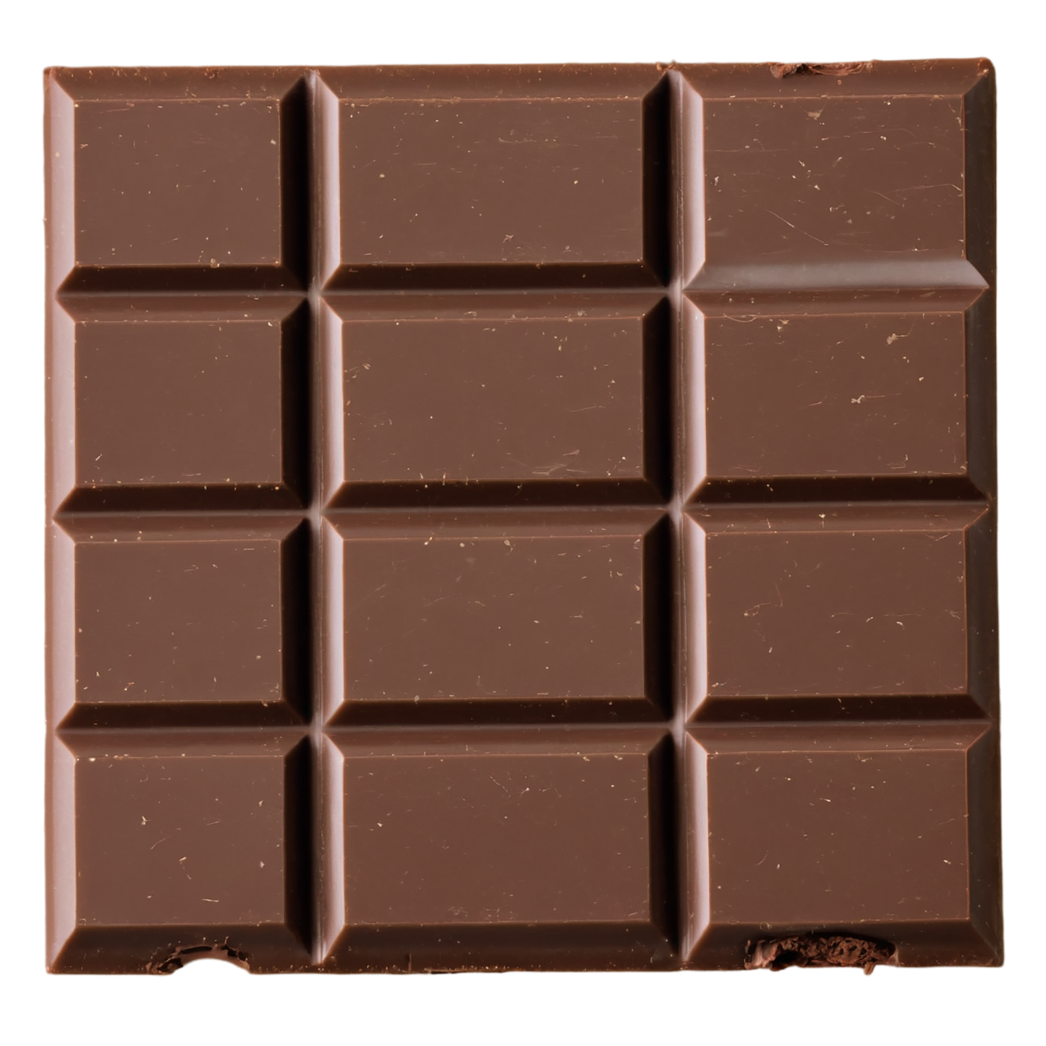 Dark chocolate snacks isolated on transparent background #9061