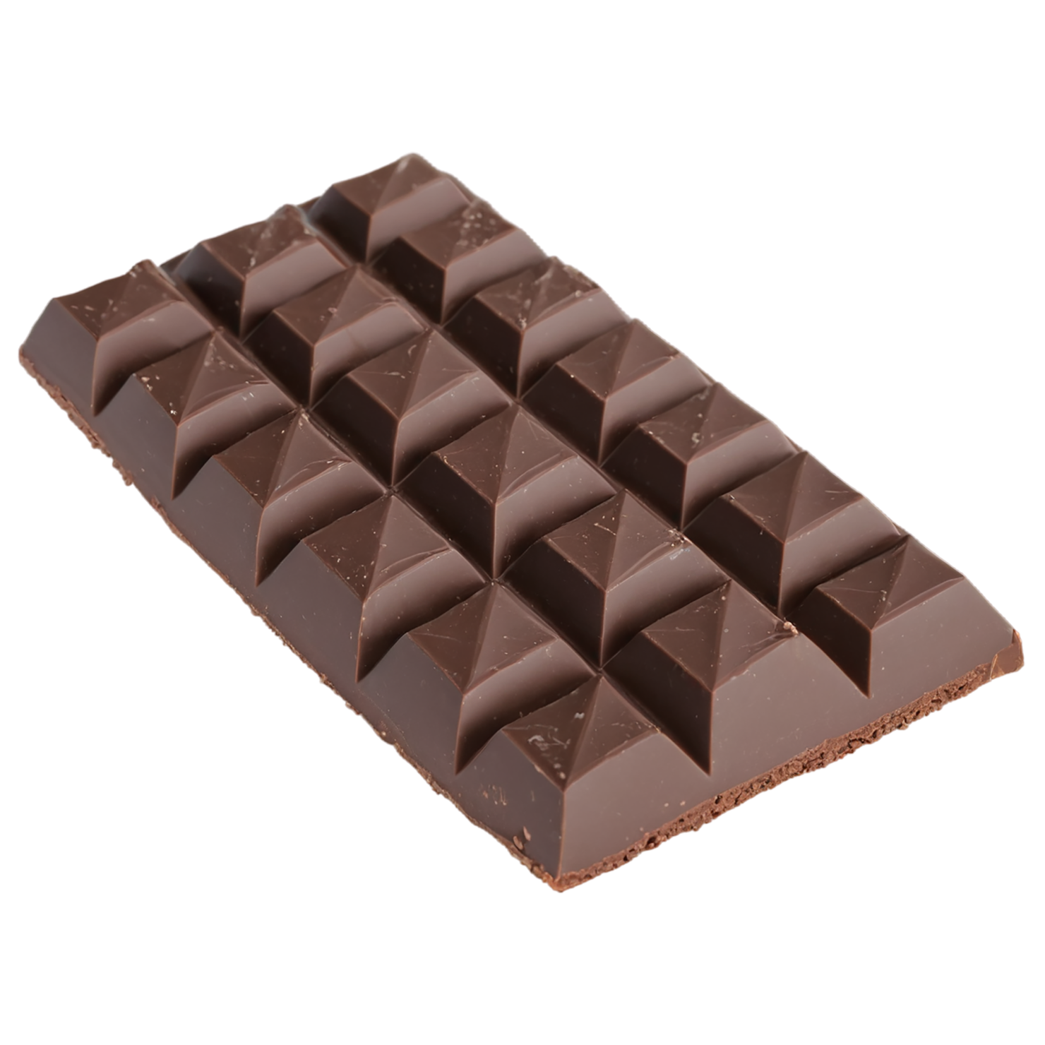 Dark chocolate snacks isolated on transparent background #9064