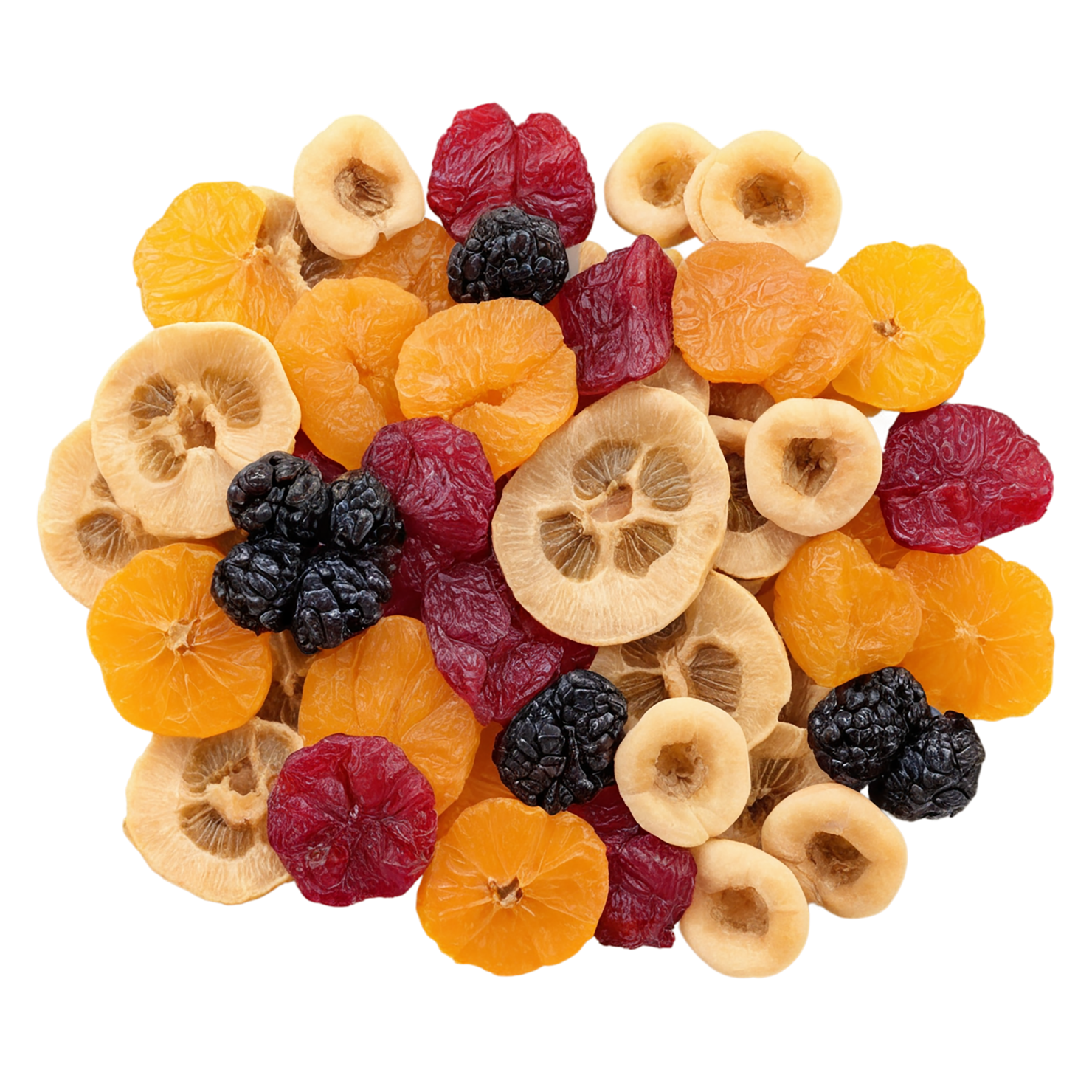 Dried fruits snacks isolated on transparent background #9085