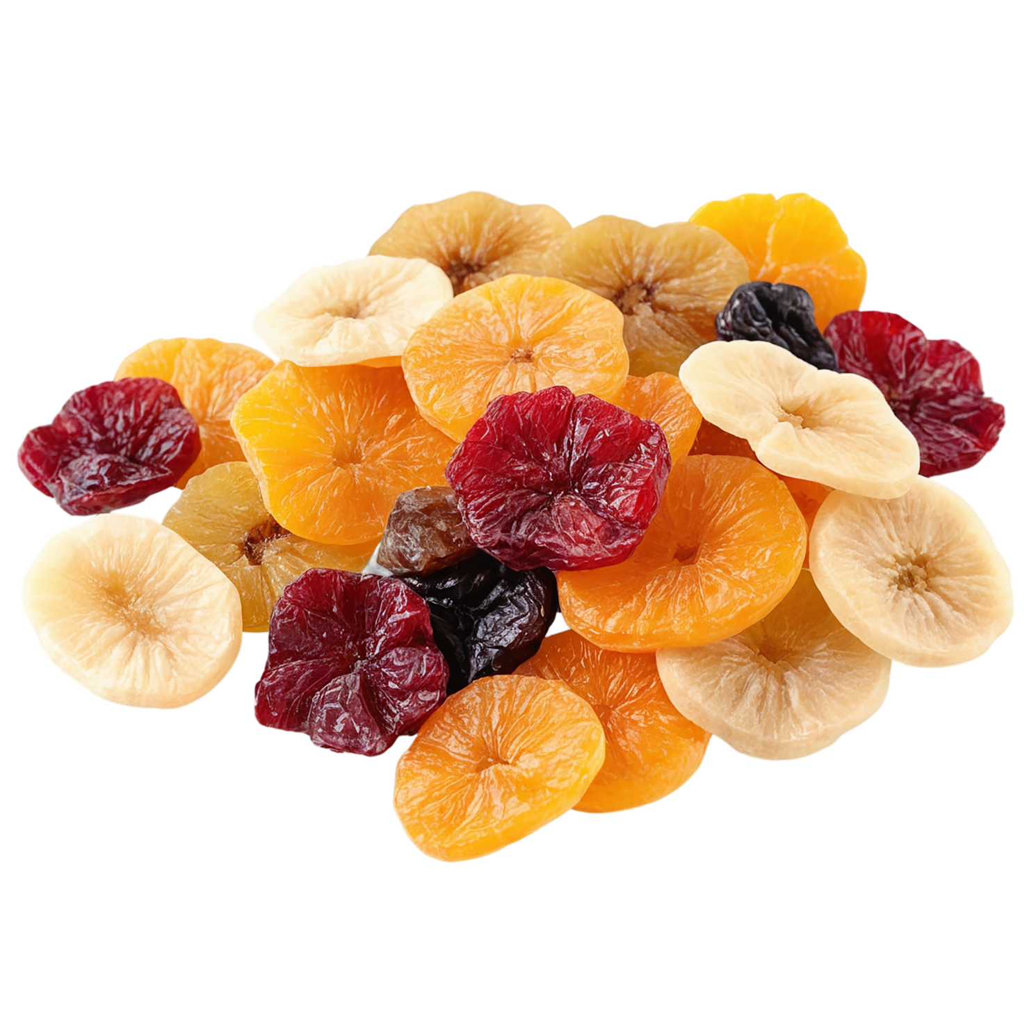 Dried fruits snacks isolated on transparent background #9087