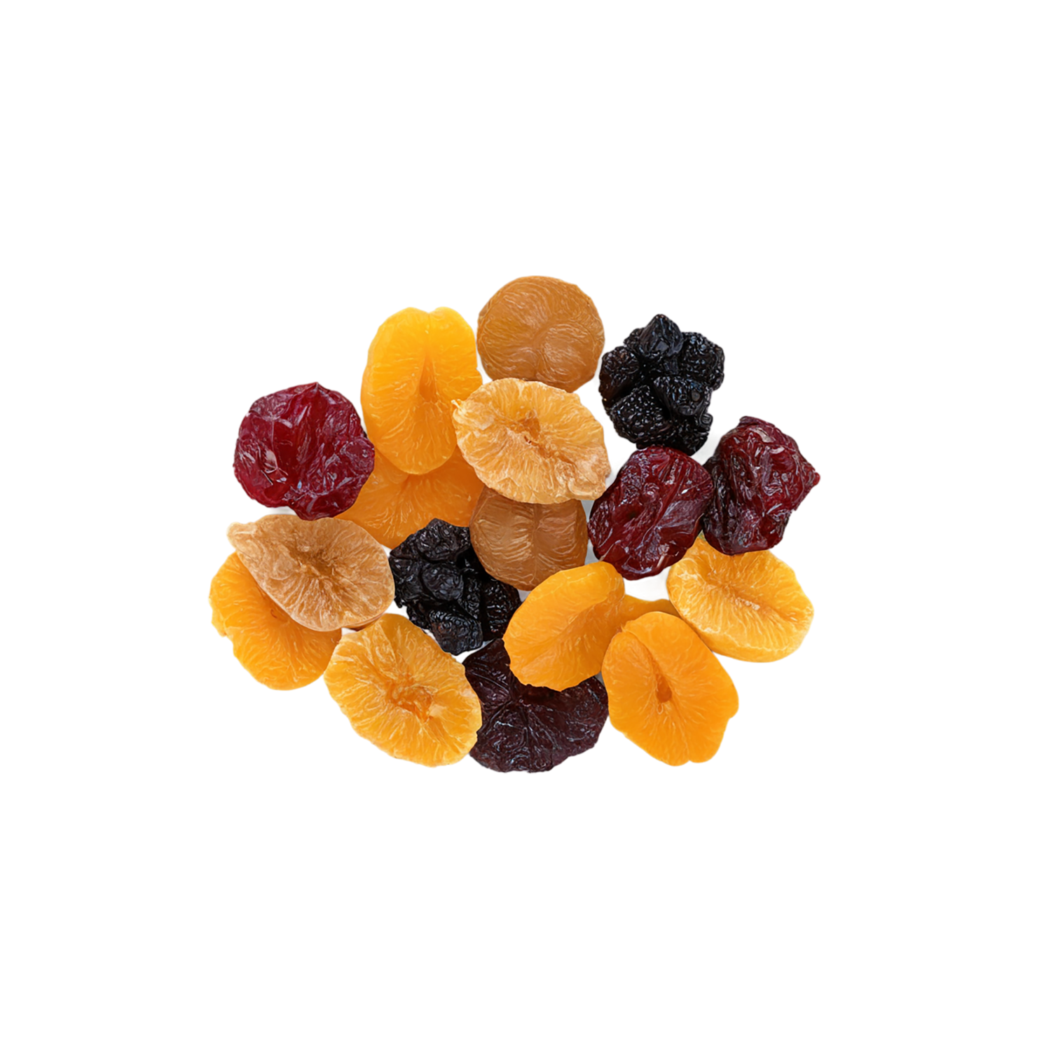 Dried fruits snacks isolated on transparent background #9090