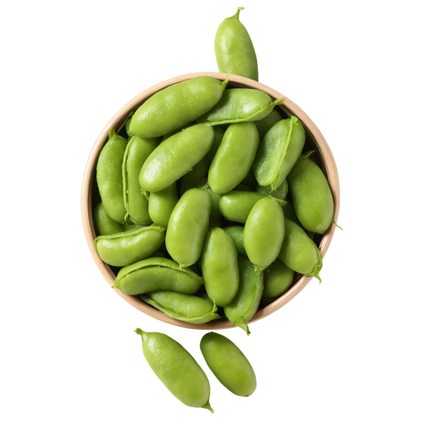 Edamame snacks isolated on transparent background #9117