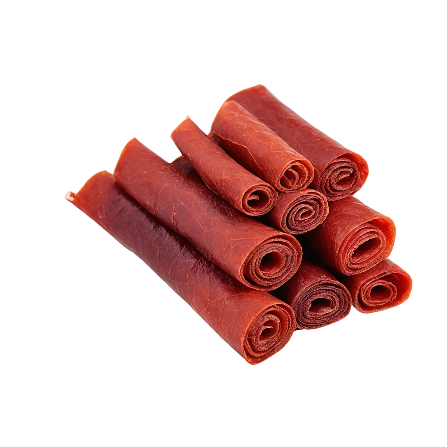 Fruit leather snacks isolated on transparent background #9157