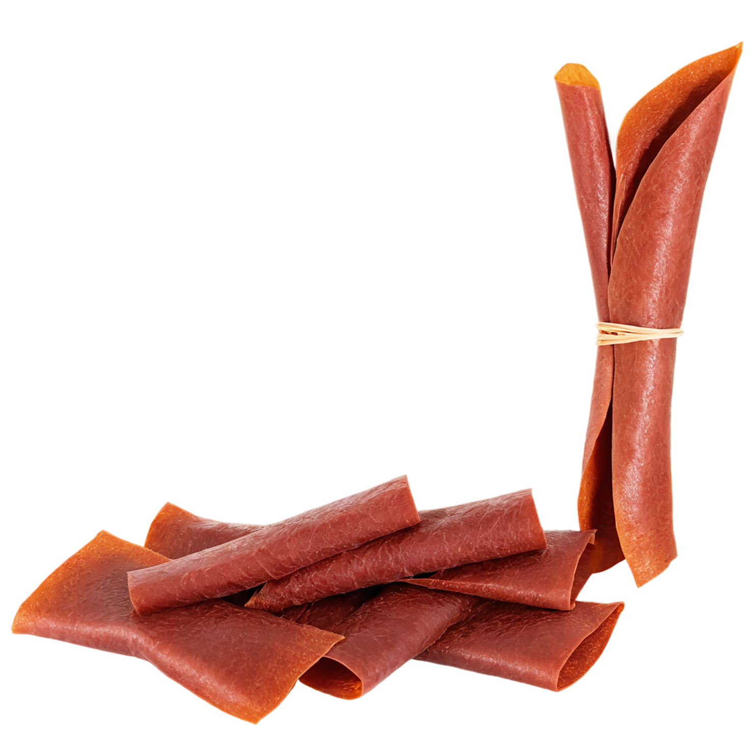 Fruit leather snacks isolated on transparent background #9168